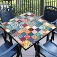 thumbnail image 1 of Fitted Tablecloth Square with Elastic Indoor Outdoor Table Cover Square Elastic Tablecloths for Tables Waterproof Wipeable Table Cloths for,Picnic,Kitchen,Dinner 36"X36", 1 of 4