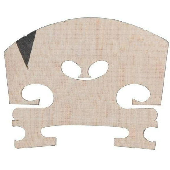 Carlo Robelli Fitted Violin Bridge with Ebony Insert 3/4