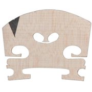 Carlo Robelli Fitted Violin Bridge with Ebony Insert 3/4
