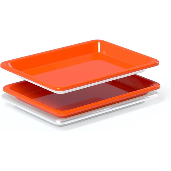 Fitted full coverage silicone pan liner - turn any quarter sheet a nonstick baking (2 pack)