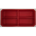 thumbnail image 1 of Fitter Critter Rectangle Slim Low Profile Bins / Organizers / Dividers / Small Parts Tray for Milwaukee Packout RED, 4 COMPARTMENT RECTANGLE, 1 of 2