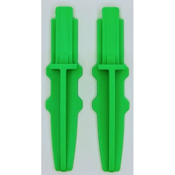 Fitter Critter Replacement for Lasko Box Fan Feet, 2 Pack, Stronger Than Original, Excellent Fit, 1 Set of 2 FEET, 2 FEET Total NEON Green