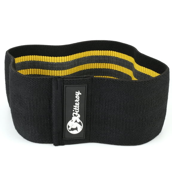 Fitteroy Grippy Circle Resistance Hip Band - Loop Glute Bands for Exercise Warm-Ups - Squat Band for Stronger Glutes and Thighs - Use for Fitness, Gym and Physical Therapy - Small