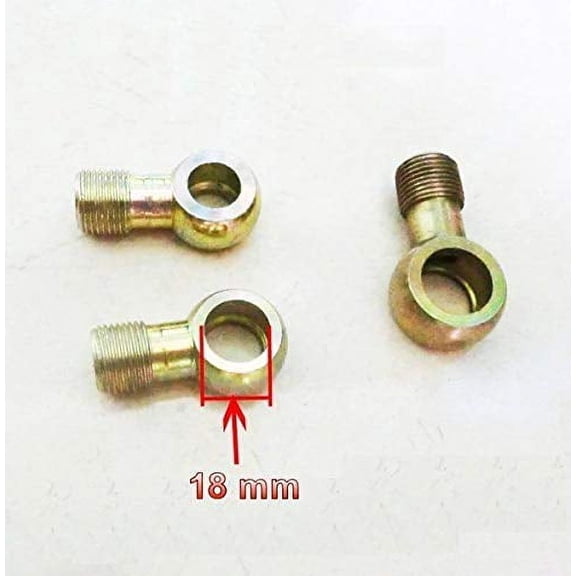 Fitting Metric x 1.5 X1.5 Male to 18mm or 11/16" Banjo Steel Zinc Plated