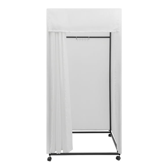 Fitting Room, 1*1*2m Portable Dressing Room, Movable Fitting Room White