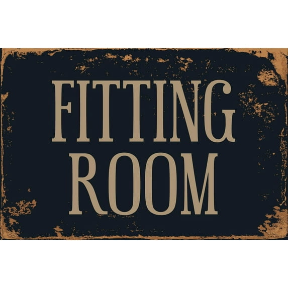 Fitting Room 8” x 12” Vintage Aluminum Retro Metal Sign VS487
