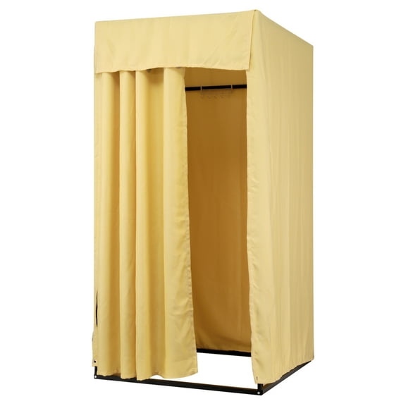 Fitting Room, Clothing Store Changing Room, Portable Changing Room for Clothing Shop, Privacy Protection, Light Yellow