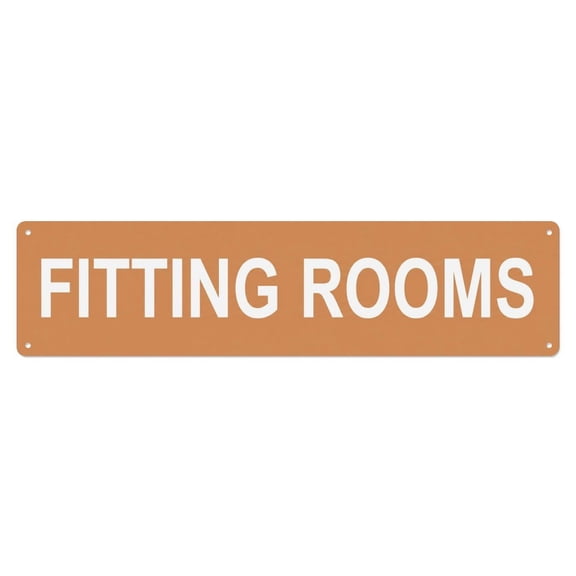 Fitting Rooms Try Before Vintage Metal Tin Sign Plaque Wall Decor for Cafe, Club, Garden Metal Poster 4x16Inch