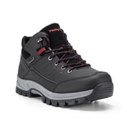 Wide Mens Winter Boots Insulated Snow Boots Outdoor Trekking Hiking Mid Calf Boots, Slip Resistance