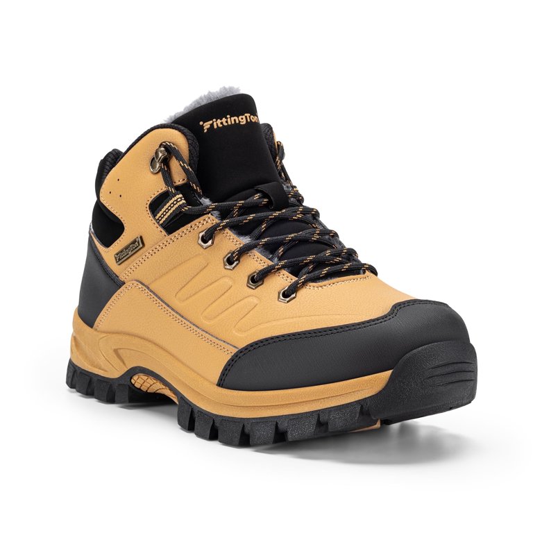 Men\'s Black and Yellow Winter Boots Sz 8 Mens UNIROYAL Thick RUBBER Rain Snow BOOTS Insulated w  main image 3