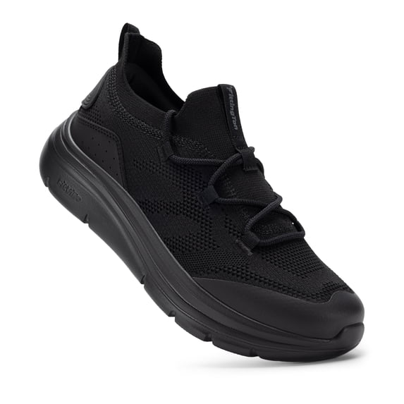 Fittington Men's Extra Wide Walking Shoes - Mens Slip on Shoes with Arch Support & Thick Cushioned Sole for Plantar Fasciitis, Swollen feet, Bunions