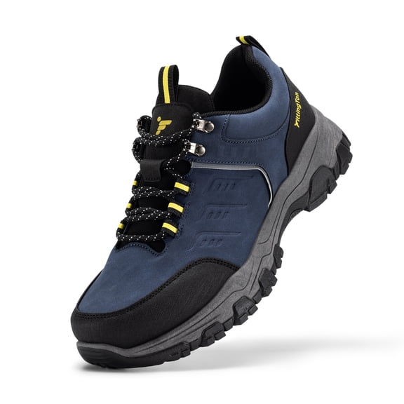 Fittington Men's Hiking Shoes Trekking Trails Outdoor Sneakers Walking Shoes with Arch Support, Reflective Safety Feature