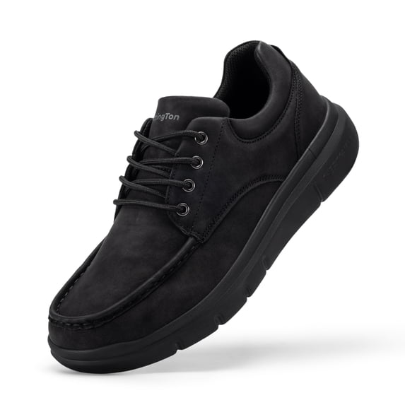 Fittington Men's Lightweight Wide Fit Casual Shoes Non-Slip Water-Resistant Dress Shoes with Arch Support for Men