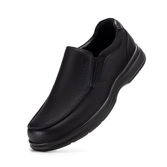 Fittington Men's Slip-On Dress Shoes Wide Width Casual Walking Shoes Business Leather Shoes for Men 10.5 Wide