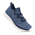 thumbnail image 1 of Fittington Men's Wide Walking Shoes - Mens Slip on Shoes with Arch Support & Thick Cushioned Sole for Plantar Fasciitis, Swollen feet, Bunions, 1 of 12