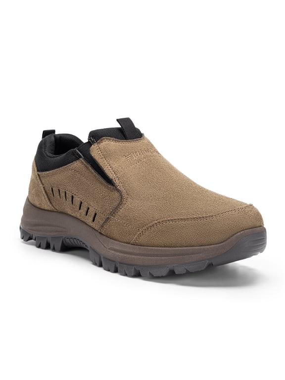 Mens Slip on Hiking Shoes Casual Outdoor Trainers Loafer, Khaki Color