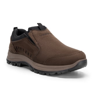 Fittington Mens Slip on Hiking Shoes Casual Outdoor Trainers Loafer, Mocha Color