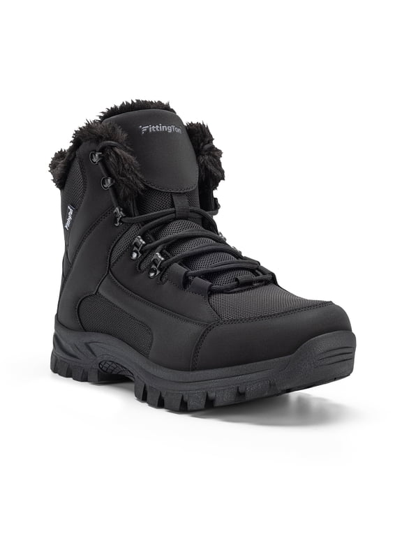 Winter Boots for Men Slip-Resistance Snow Boots Outdoor Insulated Mid Calf Winter Shoes