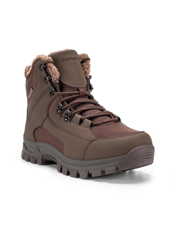 Winter Boots for Men Slip-Resistance Snow Boots Outdoor Insulated Mid Calf Winter Shoes