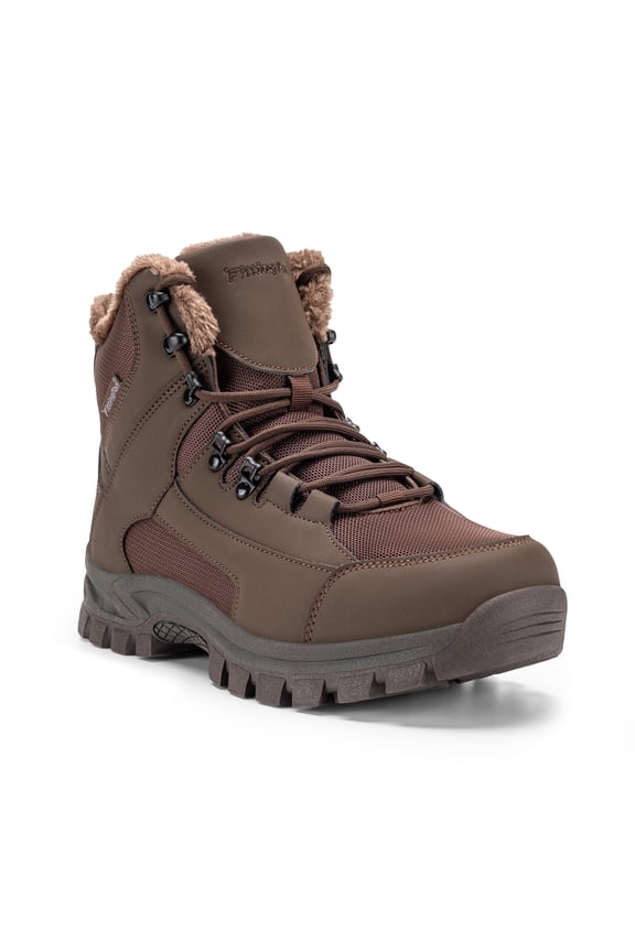 Winter Boots for Men Slip-Resistance Snow Boots Outdoor Insulated Mid Calf Winter Shoes