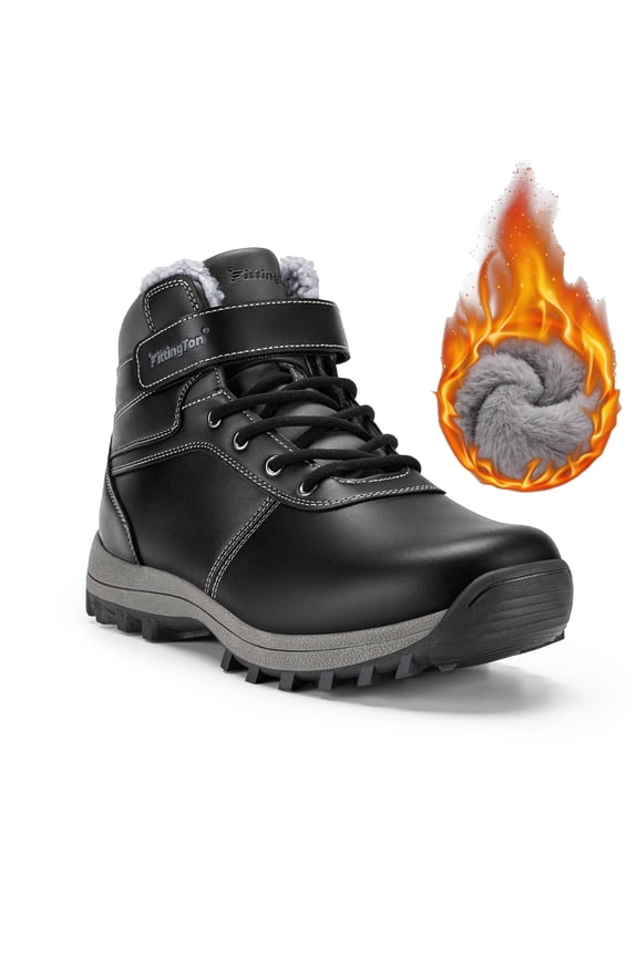 Wide Men's Winter Boots Outdoor Mid Calf Hiking Boot