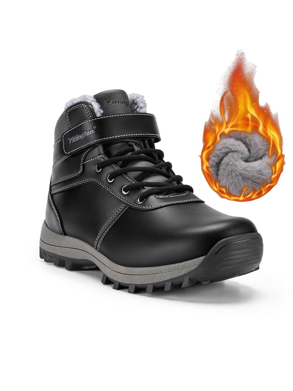 Wide Men's Winter Boots Outdoor Mid Calf Hiking Boot