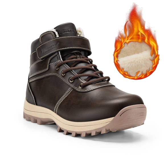 Fittington Wide Men's Winter Boots Outdoor Mid Calf Hiking Boot