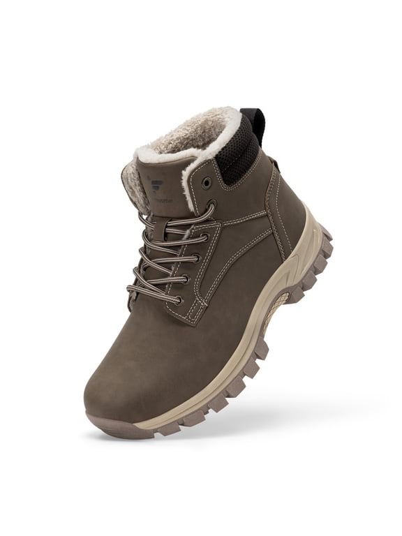 Winter Boots for Men Fleece Lining Warm Snow Boots Slip Resistant Wide Width Ankle Boots 11 Wide