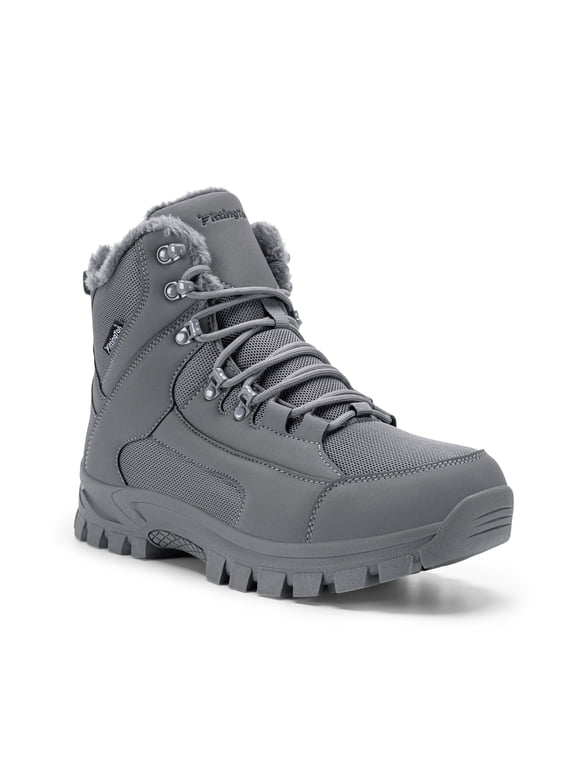 Winter Boots for Men Slip-Resistance Snow Boots Outdoor Insulated Mid Calf Winter Shoes