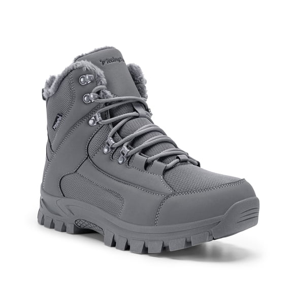 Fittington Winter Boots for Men Slip-Resistance Snow Boots Outdoor Insulated Mid Calf Winter Shoes