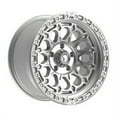 thumbnail image 1 of Fittipaldi Offroad FT101MS Aluminum 20'' Wheel 5x5 20x9 Inch 5 Lugs, Gloss Silver Machined, 1 of 4
