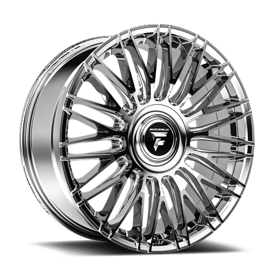 Fittipaldi Wheels FS369MC Aluminum 22'' Wheel 5x4.5mm 22x9.5 Inch 5 Lugs, Mirror Coat Silver