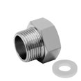 Fitvell Stainless Steel Garden Hose Adapter, 3/4" GHT Female X 1/2" NPT