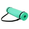 thumbnail image 1 of Fitvids 1/2-Inch Thick High Density Exercise Yoga Mat with Carrying Strap, Aqua, 1 of 7
