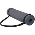 thumbnail image 1 of Fitvids 1/2-Inch Thick High Density Exercise Yoga Mat with Carrying Strap, Graphite, 1 of 7