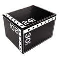 thumbnail image 1 of Fitvids 3-in-1 Rotatable Plyometric Jump Box, Jumping Exercise Trainer with Anti Slip Surface & High Density Foam, Fitness Training, Easy to Clean, 20" × 24" × 30", 16LBS, Black/White, 1 of 11