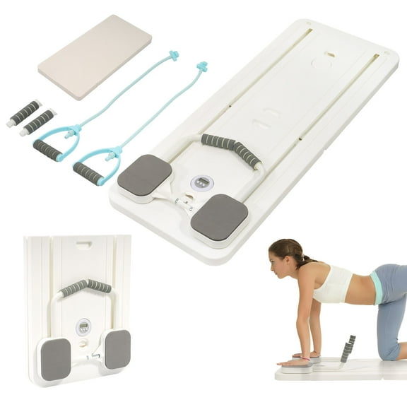 Fitvids 5 in 1 Multi Purpose Pilates Reformer Board Set and Core Trainer, White