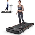 thumbnail image 1 of Fitvids Compact Armless Treadmill for Small Spaces, Quiet Under-Desk Walking Pad, Slim & Portable Design for Home Office Workouts, 3 in 1 Portable Treadmill Walking, 1 of 6