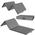 thumbnail image 1 of BalanceFrom Folding Exercise Mat, 10ft x 4ft Four Fold Exercise Mat with Carrying Handles for Yoga, MMA, Gymnastics and Home Gym Protective Flooring, 2-inch Thick, Gray, 1 of 7