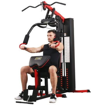 Fitvids LX750 Home Gym System Workout Station with 330 Lbs of Resistance