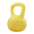 thumbnail image 1 of Fitvids Soft Kettlebell with Ergonomic Grip, Iron & Sand Filled, 10 Pounds, Yellow, 1 of 4
