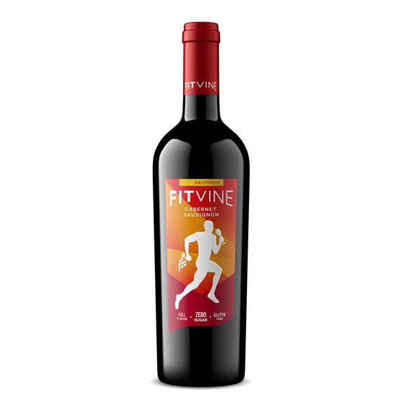 Fitvine Cabernet Sauvignon California Red Wine, 750 ml Bottle, 14% ABV