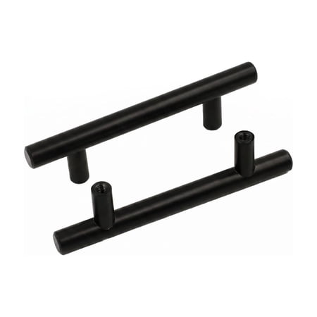 Fitviso 10 Pack 3-1/4 inch (Center to Center) Matte Black Cabinet Pulls