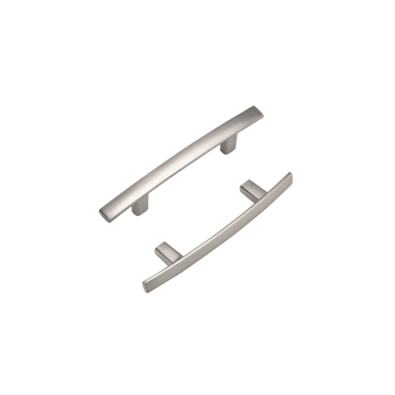 Fitviso 10 Pack 3 Inch(76mm) Hole Center Brushed Nickel Arch Cabinet Pulls Kitchen Cabinet Handles for Bedroom Cupboard