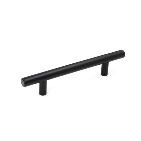 Fitviso 10 Pack 4.5 Inch(115mm) Hole Center Cabinet Handles Pulls For Kitchen Stainless Steel Matte Black Drawer Pulls ( 179mmLength