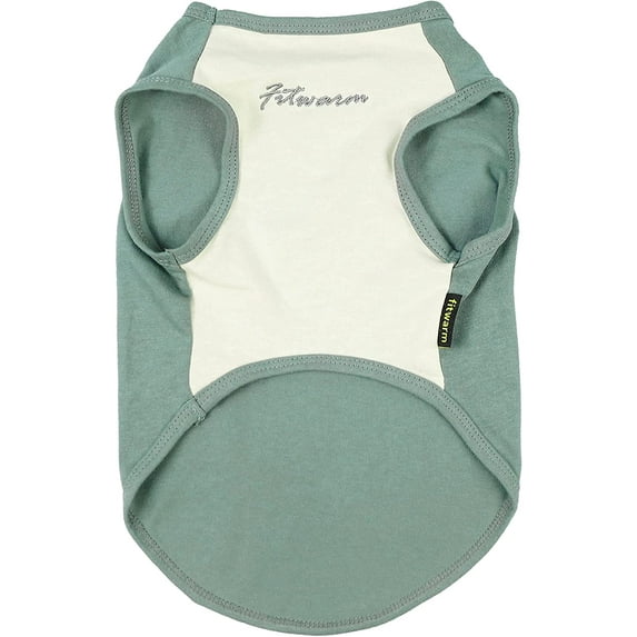 Fitwarm 100% Cotton Embroideried Dog Shirts T Shirt Pet Clothes Puppy Tee Cat Vest Doggie Top Small