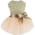 thumbnail image 1 of Fitwarm Shining Embroiderd Dog Dress Doggie Tutu Flower Girl One-Piece with Bowknot Pet Clothes for Wedding Birthday Party Doggy Gown Puppy Outfits Cat Apparel L, 1 of 6