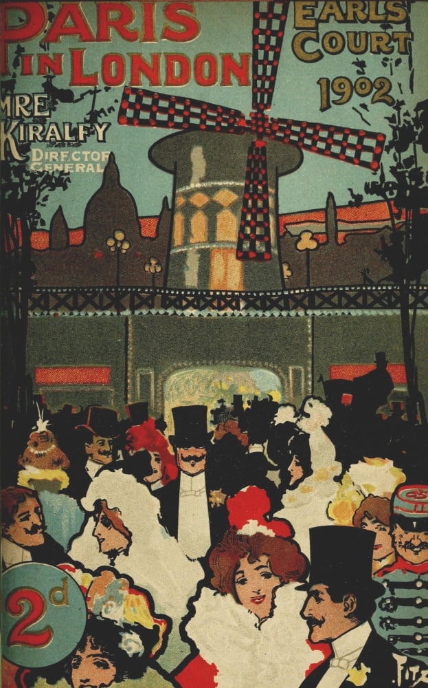 Fitz Paris in London 1902 Programme Canvas Art - (24 x 36)