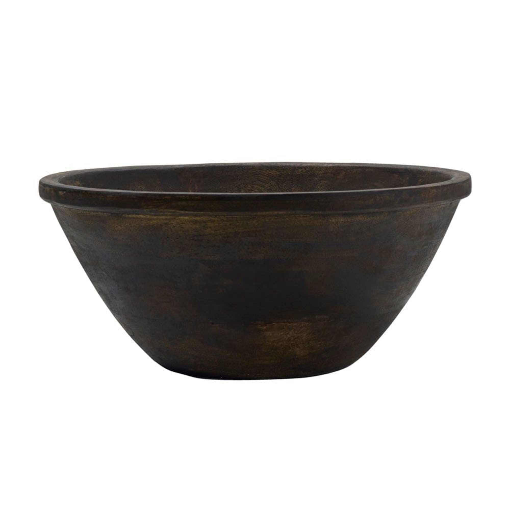 Espresso Mango Wood Deep Serving Bowl, 10.5-inch