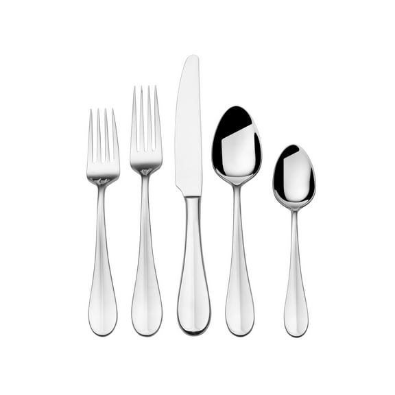 Fitz and Floyd Nevaeh Grand 18.10 Stainless Steel Forged 45-Piece Flatware Set, Service for 8